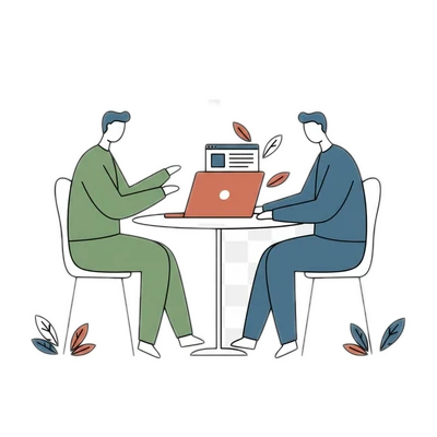 Ilustração de Quero dar o primeiro passo